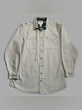Vintage 90’s L.L. Bean Canvas Flannel Lined Utility Chore Jacket. Size XL-Tall.